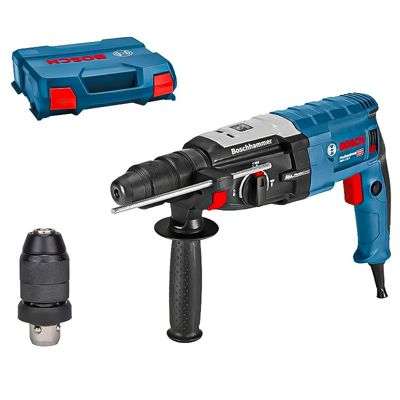 Bosch Professional perforateur GBH 2 28 F avec poignée auxiliaire butée de profondeur 210 mm chiffon mandrin automatique mandrin interchangeable SDS plus coffret de transport - vue 2