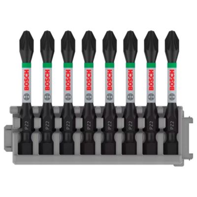 Bosch Pack d'embouts de vissage Impact Control 8 pièces 8 x PZ2 2608522331