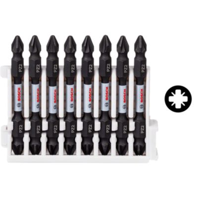 Bosch Set d'embouts de vissage Impact Control 8 pièces PZ2 65 mm 2608522338