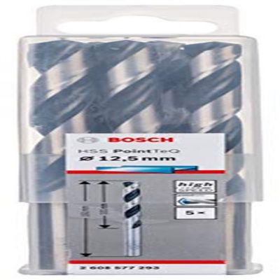Bosch Foret hélicoïdal HSS PointTeQ 12 5 mm pack de 5 2608577293