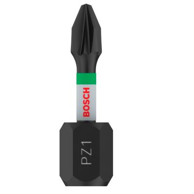 Embout de vissage torsion impact PZ1 25 mm Bosch 2 pièces