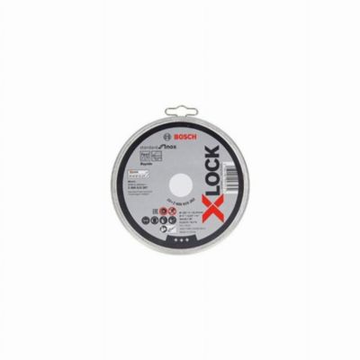 Disque Standard X-Lock Inox 125 x 1 mm plat - Boîte de 10 - Réf 2608619267