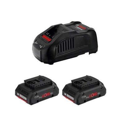 Pack de 2 batteries Procore 18 V 4 Ah et son chargeur GAL1880 CV en boîte carton BOSCH 1600A016GF