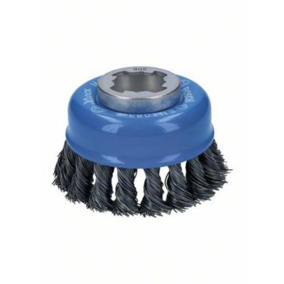 Bosch Brosse boisseau acier X LOCK 75 fils torsadés 75 mm 0 5 mm X LOCK 2608620727