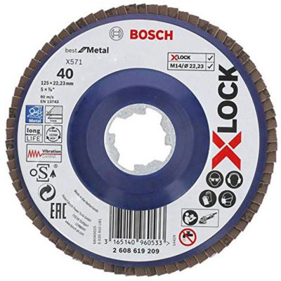 Disque X Lock lamelle plat Best Metal BOSCH Ø125 Grain 80 2608619211 - vue 3