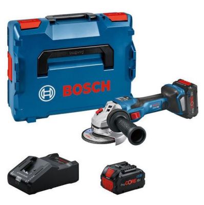 Bosch Professional Meuleuse angulaire sans fil BITURBO GWS 18V 15 SC 2 x batteries ProCORE18V 8.0Ah BOXX 06019H6101