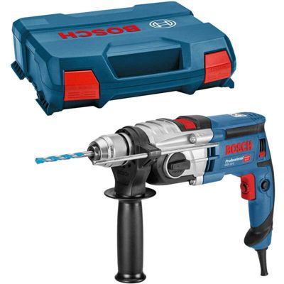 Bosch Professional perceuse à percussion GSB 20 2 puissance régime à vide 3 000 trmin avec butée de profondeur mandrin automatique poignée auxiliaire Case set d’accessoires - vue 3