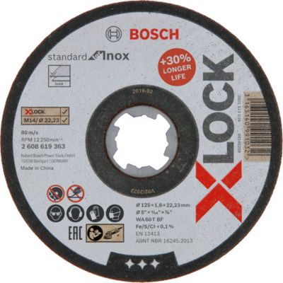Disque à tronçonner X LOCK Bosch Ø125mm