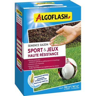 Semences gazon ALGOFLASH Sports & jeux Haute résistance 25 kg - vue 2