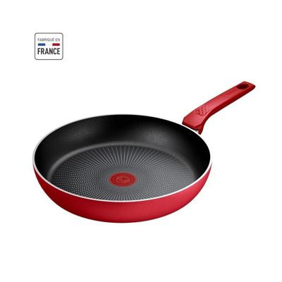 TEFAL Faitout 24 cm, Induction, Revetement antiadhésif, Couvercle verre, Ergonomique, Fabriqué en France, Daily Expert C289460