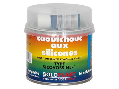 Caoutchouc aux silicones 0,5 kg type Sicovoss NL-1