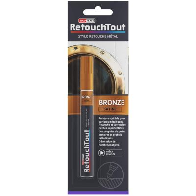 Stylo retouche métal Retouchtout coloris bronze satiné 10ml Soloplast - Soloplast