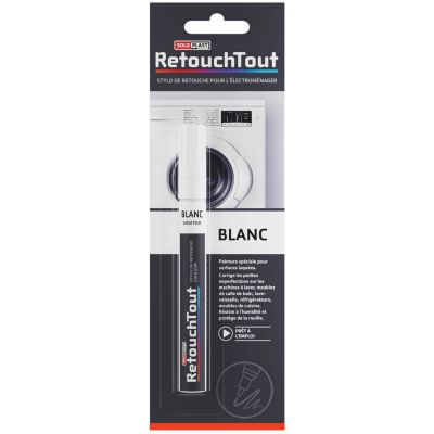 Stylo retouche électroménager Retouchtout coloris blanc 10ml Soloplast - Soloplast