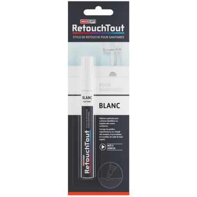 Stylo retouche sanitaires Retouchtout coloris blanc 10ml Soloplast - Soloplast