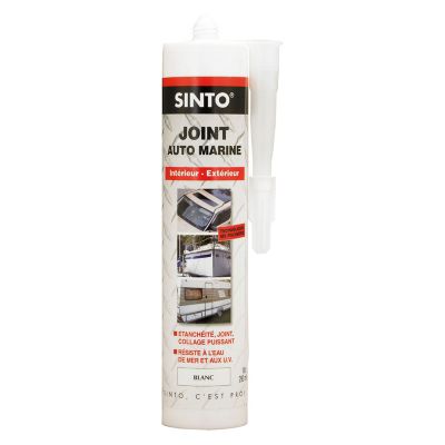 Joint auto-marine Blanc 290 ml Sinto