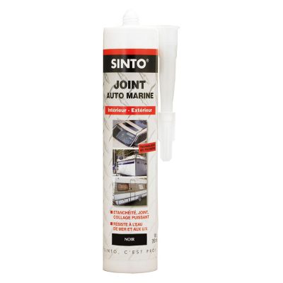 Joint auto-marine Noir 290 ml Sinto intérieur et extérieur