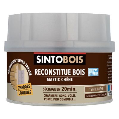 Reconstitue bois mastic Sintobois chêne 70g