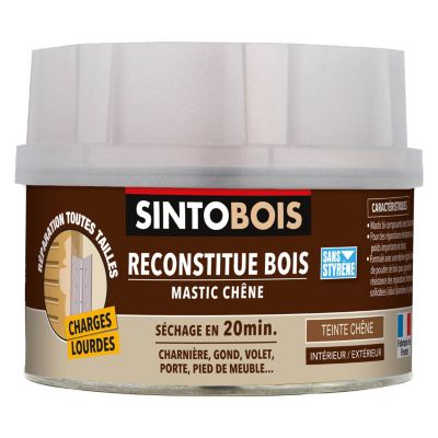 Reconstitue bois mastic Sintobois chêne 550g