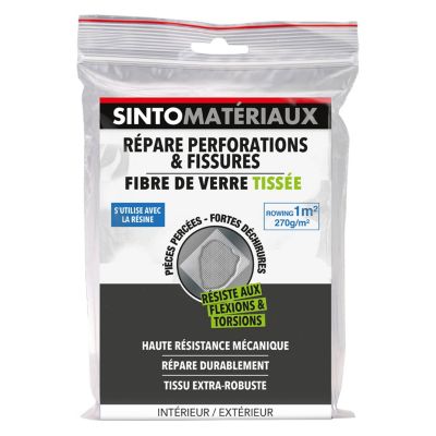 Fibre de verre tissée Sinto Matériaux Rowing 1m² 250g/m²