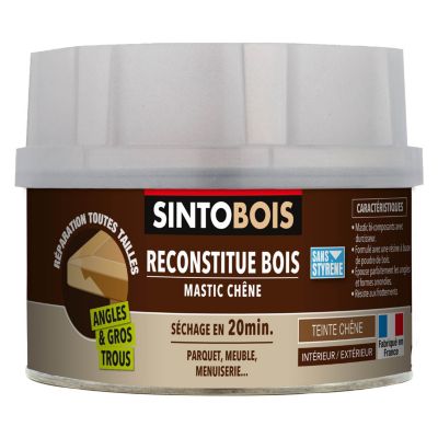 Reconstitue bois mastic chêne Sintobois chêne 500g
