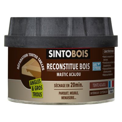 Reconstitue bois mastic Sintobois Acajou 500g