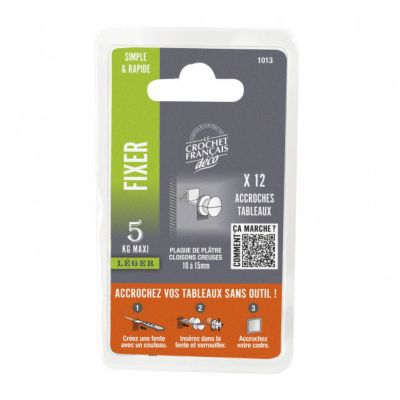 12 agrafes pour plaque de plâtre