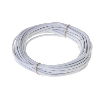 Câble électrique flexible H03VVH2F 2x0,75 mm² Blanc - 25 m