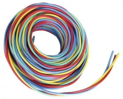 3 fils 1,5mm² H07VU RO/BL/VJ couronne 5 m