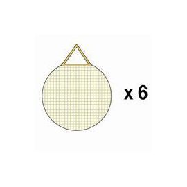 Lot de 6 attaches gommées 35 mm Le Crochet X