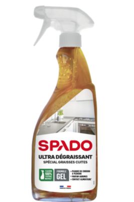 Spray gel nettoyant ultra dégraissant spécial graisses cuites Spado 750ml