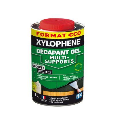 Décapant en gel bois métal béton crépis Xylophene 1