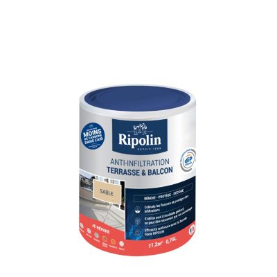 Revêtement anti-infiltration terrasse & balcon extérieur sable Ripolin 0,75L