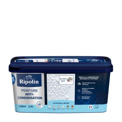 Peinture anti-condensation intérieur mat blanc Ripolin 2,5L