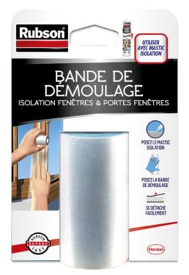 Bande de démoulage pour mastic Rubson coloris transparent 25 m - Rubson