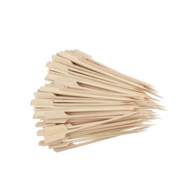 Fackelmann Lot de 100 pics en bois brochettes de 15 cm Single Use