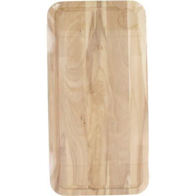 Fackelmann Planche à découper, hêtre avec rigolle et collecteur de sang 45 x 25 cm Wood Edition
