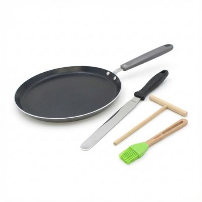 Elo Set chandeleur crêpière 26 cm et 3 ustensiles Ducato Noir - vue 2