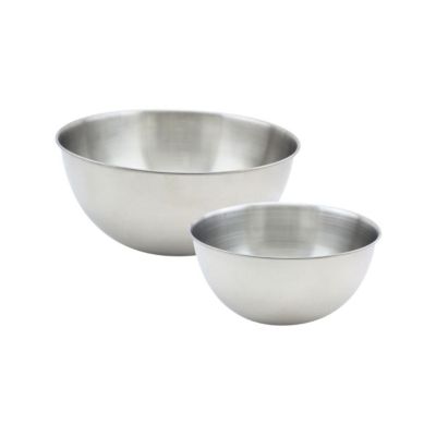 Fackelmann Set de 2 bols à mixer en inox 20,5 et 25 cm Basic