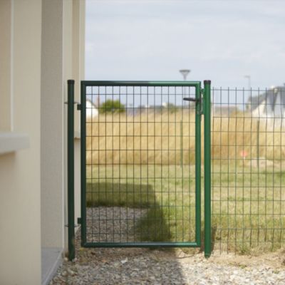 Portillon Eco H 1.00m Acier galvanisé Semi plein Manuel