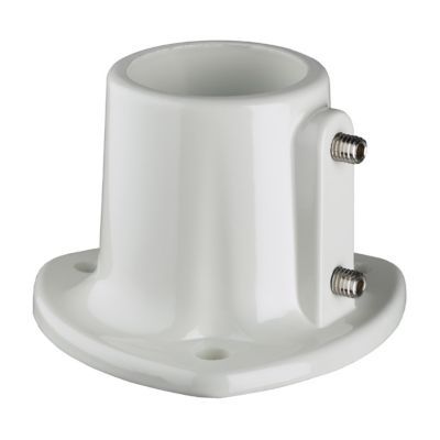 Platine ?48 mm poteau blanc