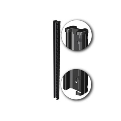 Poteau de clôture avec encoche Axur blanc H.105 cm