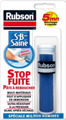 Pâte à reboucher Rubson Salle de bain Saine Stop fuite 64g - Rubson