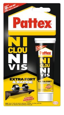 Colle Pattex Ni Clou Ni Vis extra fort et rapide tube 52g
