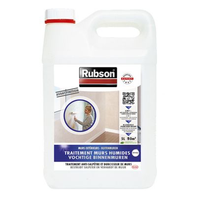 Traitement Murs Humides Rubson incolore bidon 5L