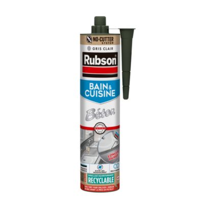 Mastic bain et cuisine Rubson béton 280ml - Rubson
