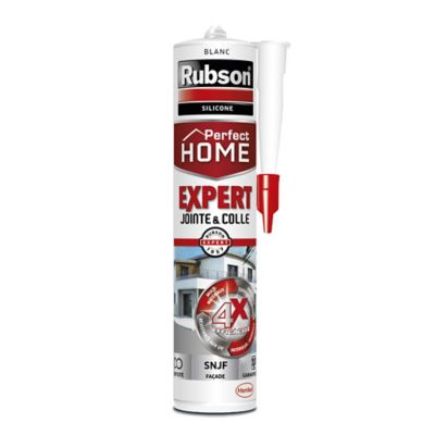Mastic Rubson Perfect Home Expert Jointe & Colle blanc cartouche 280ml