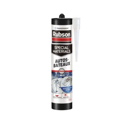 Mastic Rubson Special Materials Autos-Bateaux transparent cartouche 280ml - Rubson