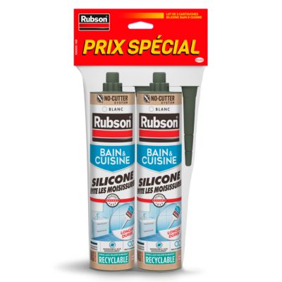 Mastic bain et cuisine Rubson 2x280ml