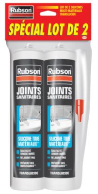 Mastic Rubson HD Email & Synthétique transparent cartouche 280ml vendu par 2 - Rubson