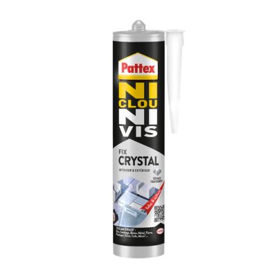 Colle de fixation Pattex Ni clou ni vis tous matériaux Crystal 290g